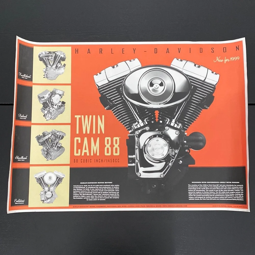 Harley-Davidson Vintage 1999 Engine Poster